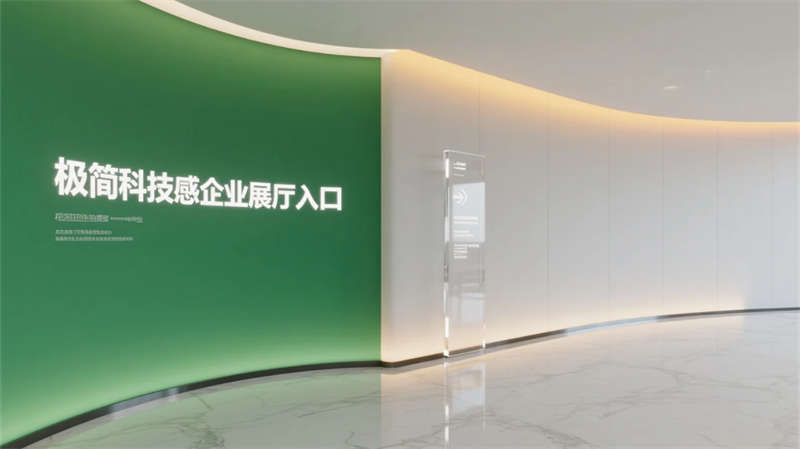 科技綠洲，合肥創(chuàng)新企業(yè)辦公樓展廳設(shè)計(jì)效果圖